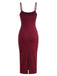 Wine Red 1960s Dress 5