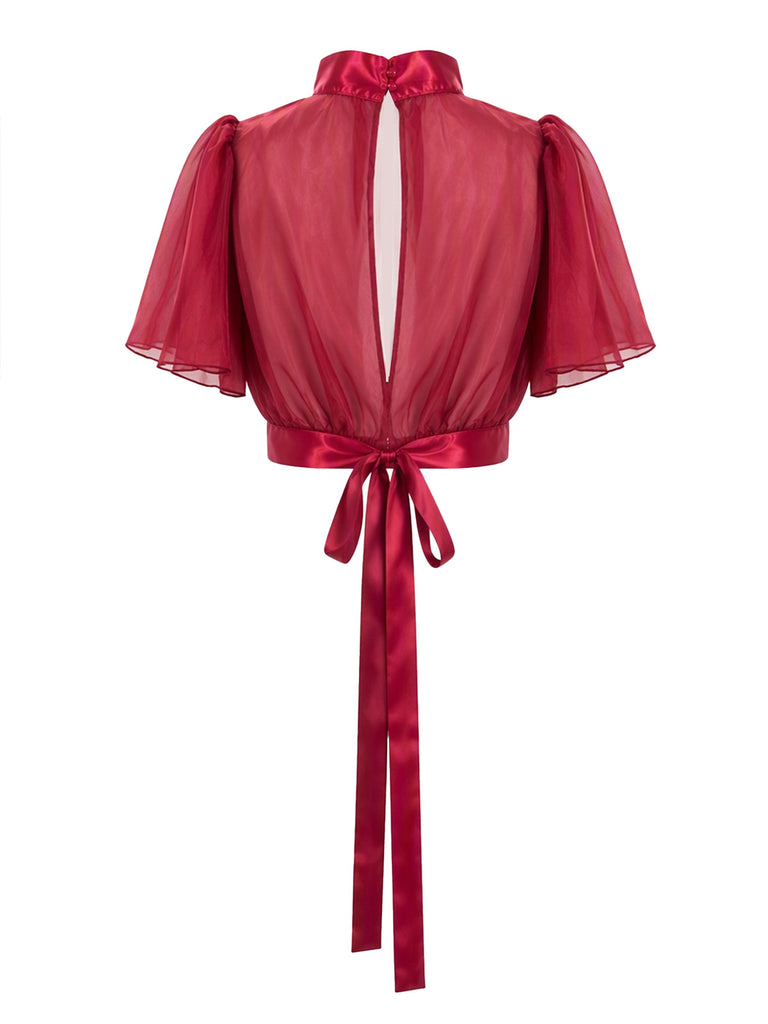 Wine Red 1960s Dress 7