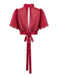 Wine Red 1960s Dress 7