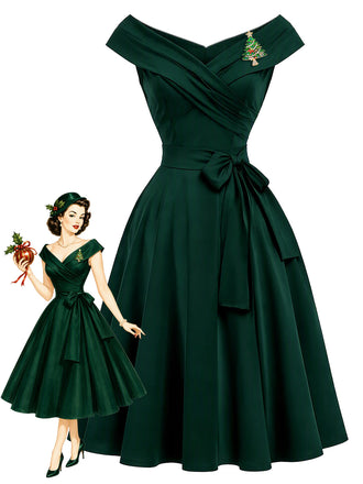 [Pre-Sale] Lake Green V Neck Dress 1