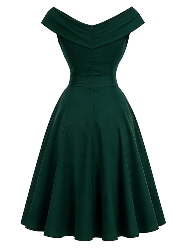 [Pre-Sale] Lake Green V Neck Dress 3