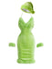Green 1970s Christmas Velvet Faux-Fur Trim Halter Dress Set