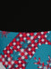 Blue 1950s Christmas Dress 6
