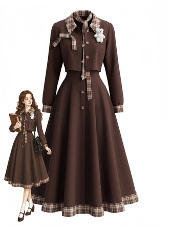 Brown 1930s Dress 1