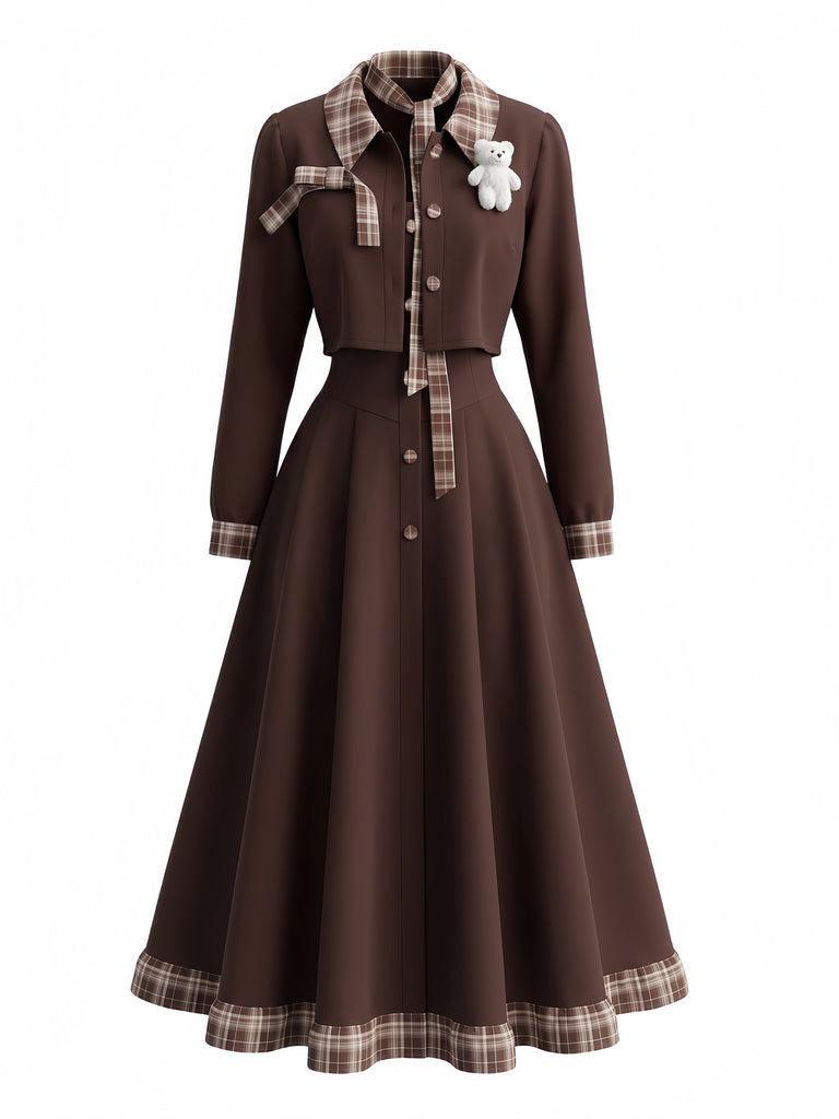 Brown 1930s Dress 2