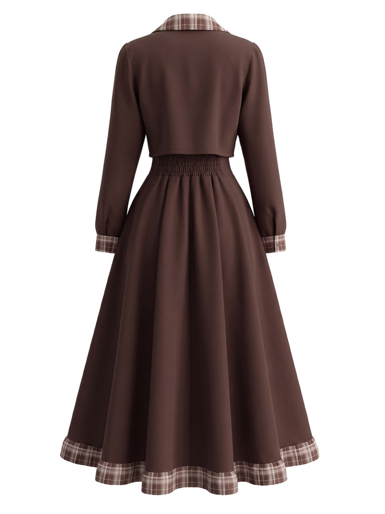 Brown 1930s Dress 3