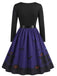 1940s Halloween Haunted House Scallop Neck Swing Dress
