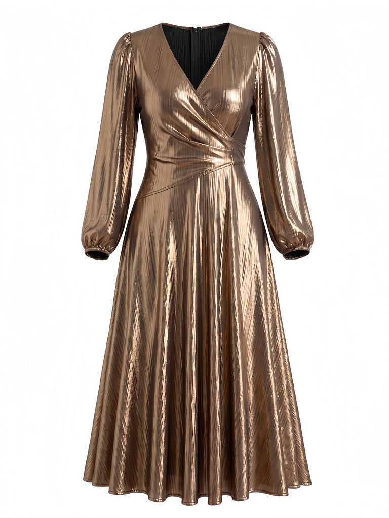 Gold 1970s Dress 2