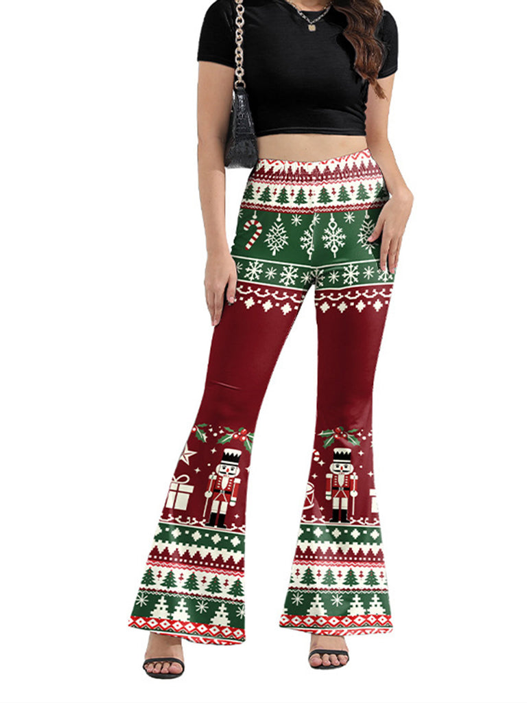 Black 1950s Christmas Pants 6