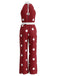 Polka Dot Halter Sleeveless Wide Leg Jumpsuit 4