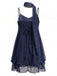 Shimmer Chiffon Halter Scarf Mini Dress 6