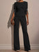 Black 1960s Wide Leg Jumpsuit 1