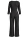 Black 1960s Wide Leg Jumpsuit 3