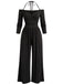 Black 1960s Long Sleeve Jumpsuit 1