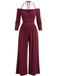 Black 1960s Long Sleeve Jumpsuit 7