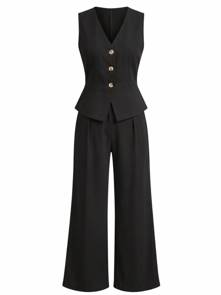 Black 1940s Dress 1