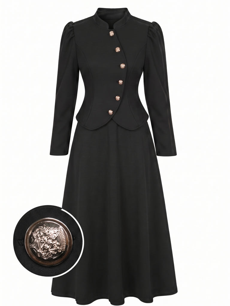 Black 1940s Dress 1