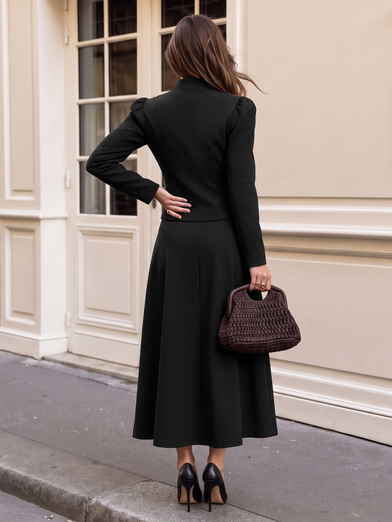 Black 1940s Dress 5