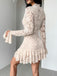 1970s Lace V Neck Dress 5