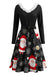Black 1950s Christmas Dress 2