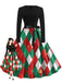 Green 1950s Christmas Dress 1