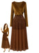 Dark Brown 1950s Sequin Dress 1