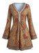 Light Brown 1960s Leopard Print Dress 7