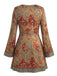 Light Brown 1960s Leopard Print Dress 8