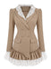 Khaki 1960s Lace Long Sleeve Jacket 6