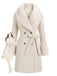 White 1950s Faux Fur Jacket 1