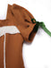 [Pre-Sale] [Plus Size] Turmeric 1950s Gingerbread Man Plush Trim Dress