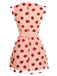 Pink 1960s Strawberry Mesh Mini Dress