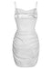 Silver 1960s Spaghetti Strap Sparkling Mini Dress