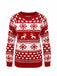 Red 1940s Christmas Knitted Sweater