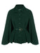 Green 1940s Lapel Cape Coat