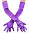 Vintage Solid Satin Long Gloves
