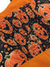Orange 1950s Halloween Pumpkin Halter Romper