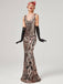 1920s Sequined Floor-Length Charleston Dress