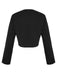 Black 1950s Fragrant Short Button Jacket