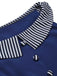 [Pre-Sale] Dark Blue 1960s Buttoned Stripes Dress