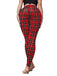 1960s Red Plaids Cute Leggings