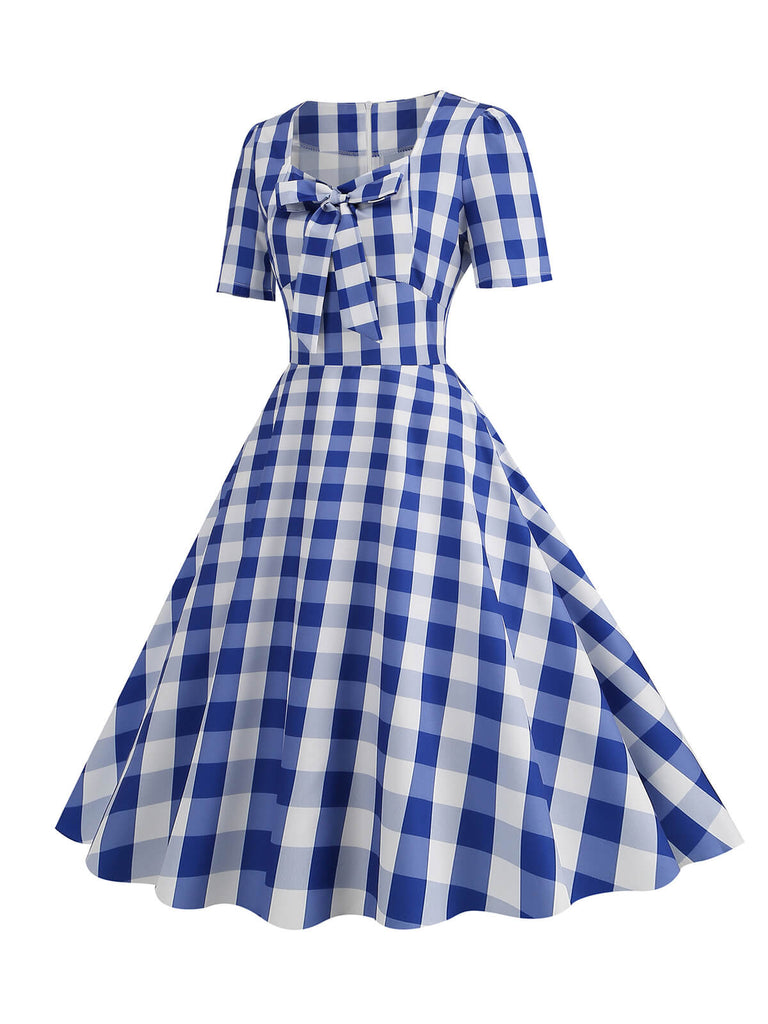 1950s Vintage Sweetheart Bow Swing Dress