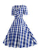 1950s Vintage Sweetheart Bow Swing Dress