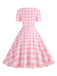 1950s Vintage Sweetheart Bow Swing Dress