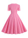 1950s Vintage Sweetheart Bow Swing Dress
