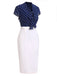 [Pre-Sale] Blue & White 1960s Polka Dot Cap Sleeve Dress