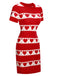 1960s Heart Short Sleeved Knitted Dress