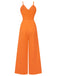 1950s Chest Bow Spaghetti Strap Jumpsuit