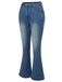 Blue 1930s High Waist Flare Jeans