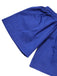 2PCS Blue 1960s Off Shoulder Solid Top & Pants